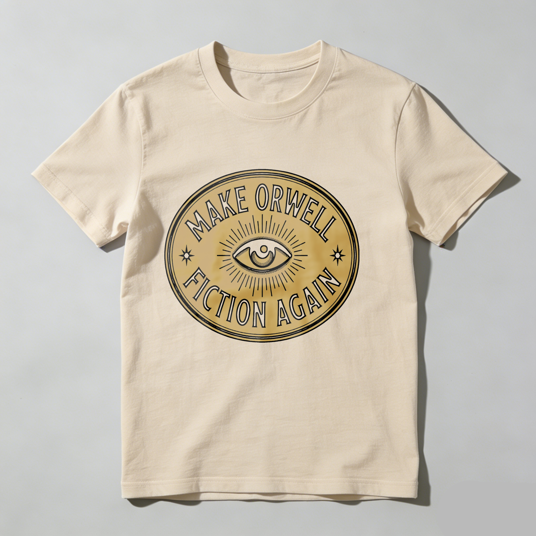 Dorawear™ Make Orwell Fiction Again Eye Symbol T Shirt