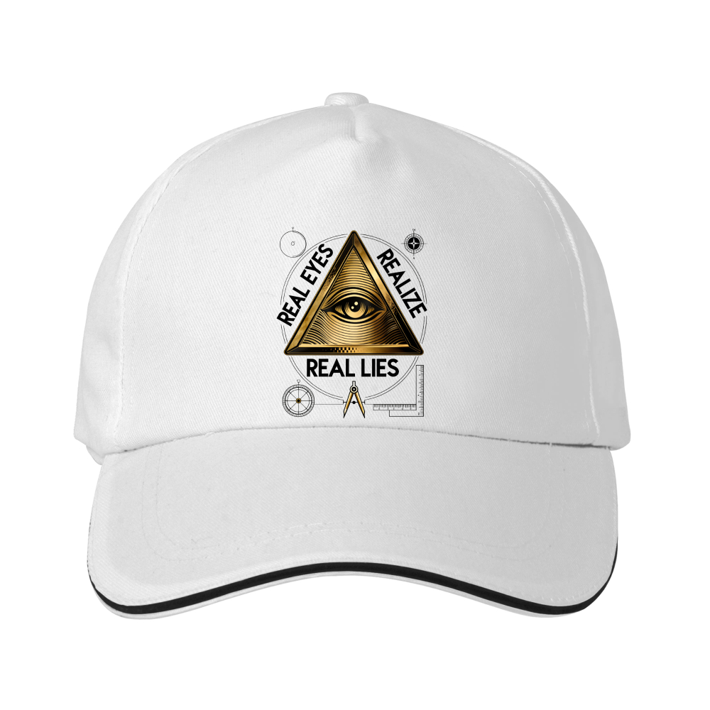 Dorawear™ Unisex Graphic Cap – Real Eyes Realize Real Lies Design