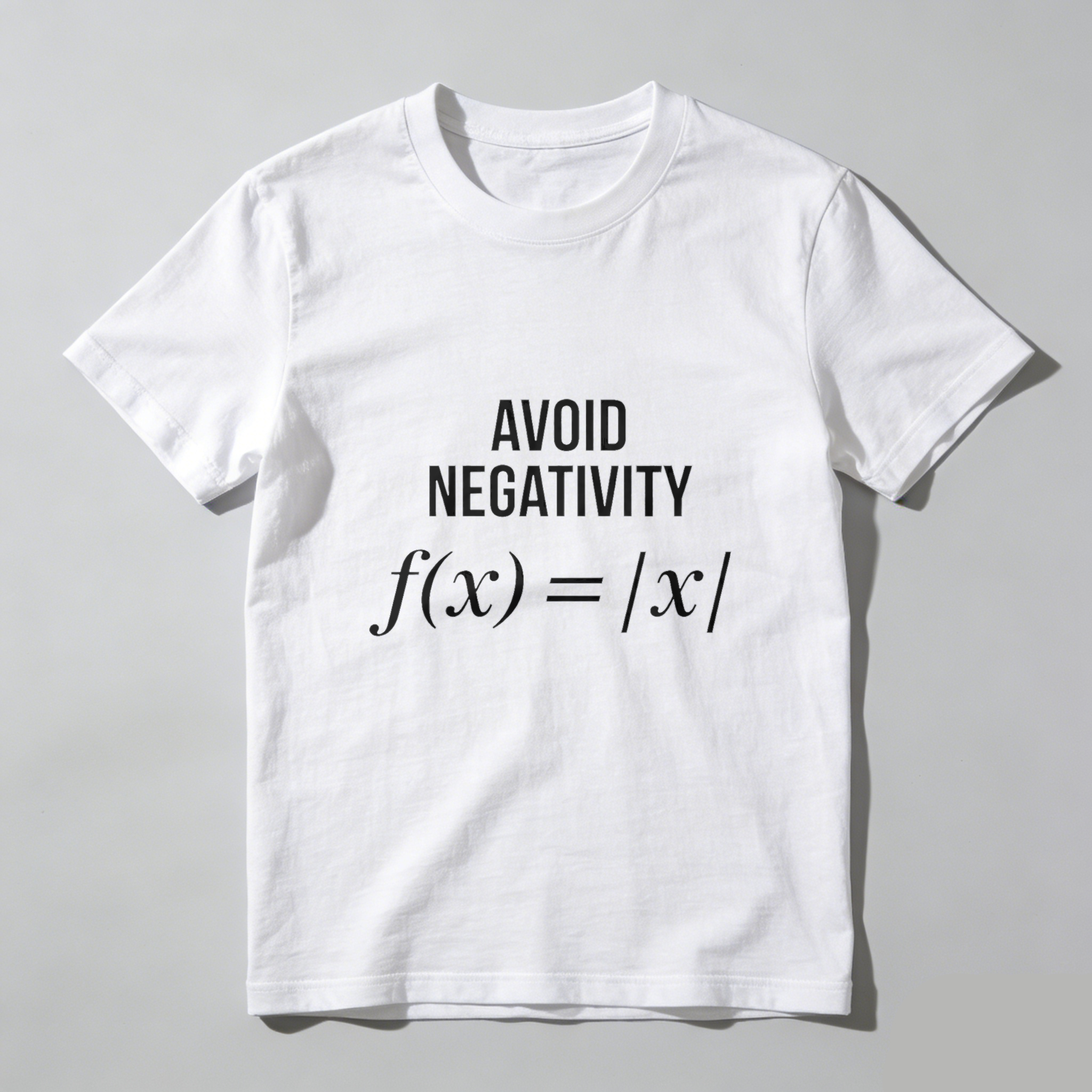 Dorawear Avoid Negativity Math Formula Pure Cotton Short Sleeve T Shirt