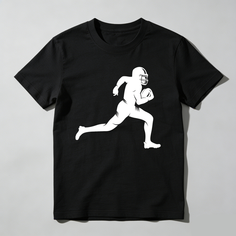 Football Player Running With Ball T Shirt