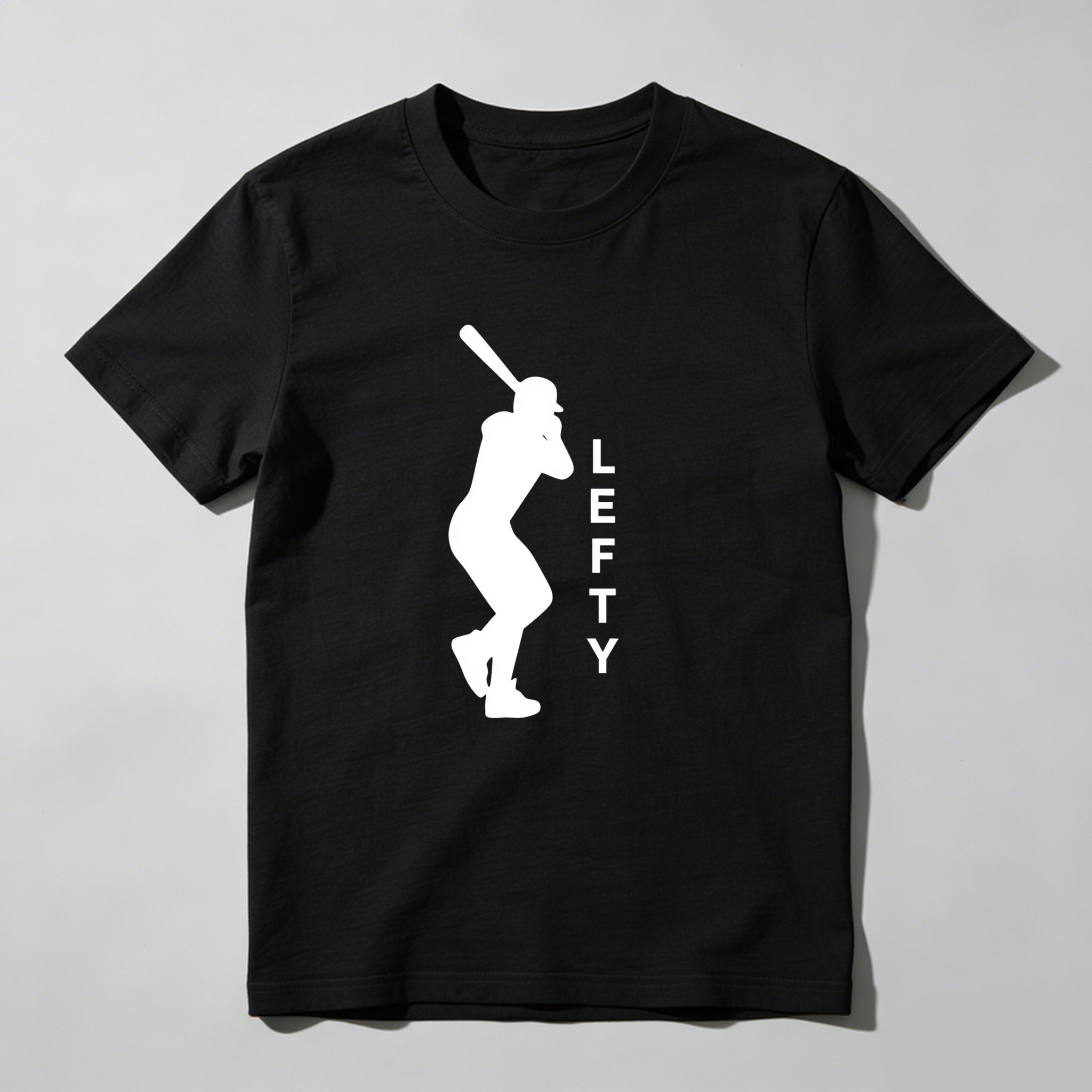 Dorawear™ Lefty Batter Silhouette Design Print  T Shirt