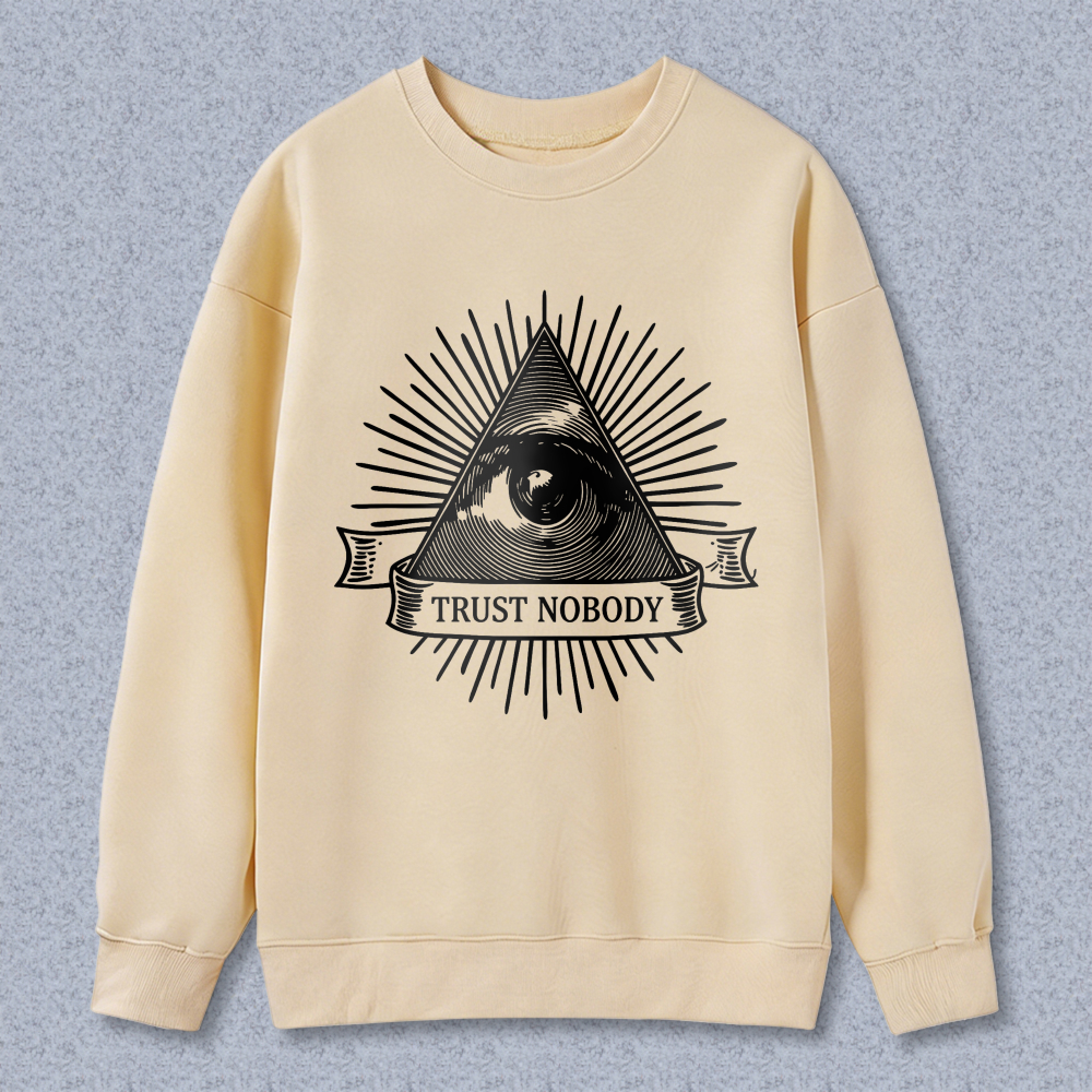 Dorawear™ All Seeing Eye Trust Nobody Symbol Unisex Classic Sweatshirt