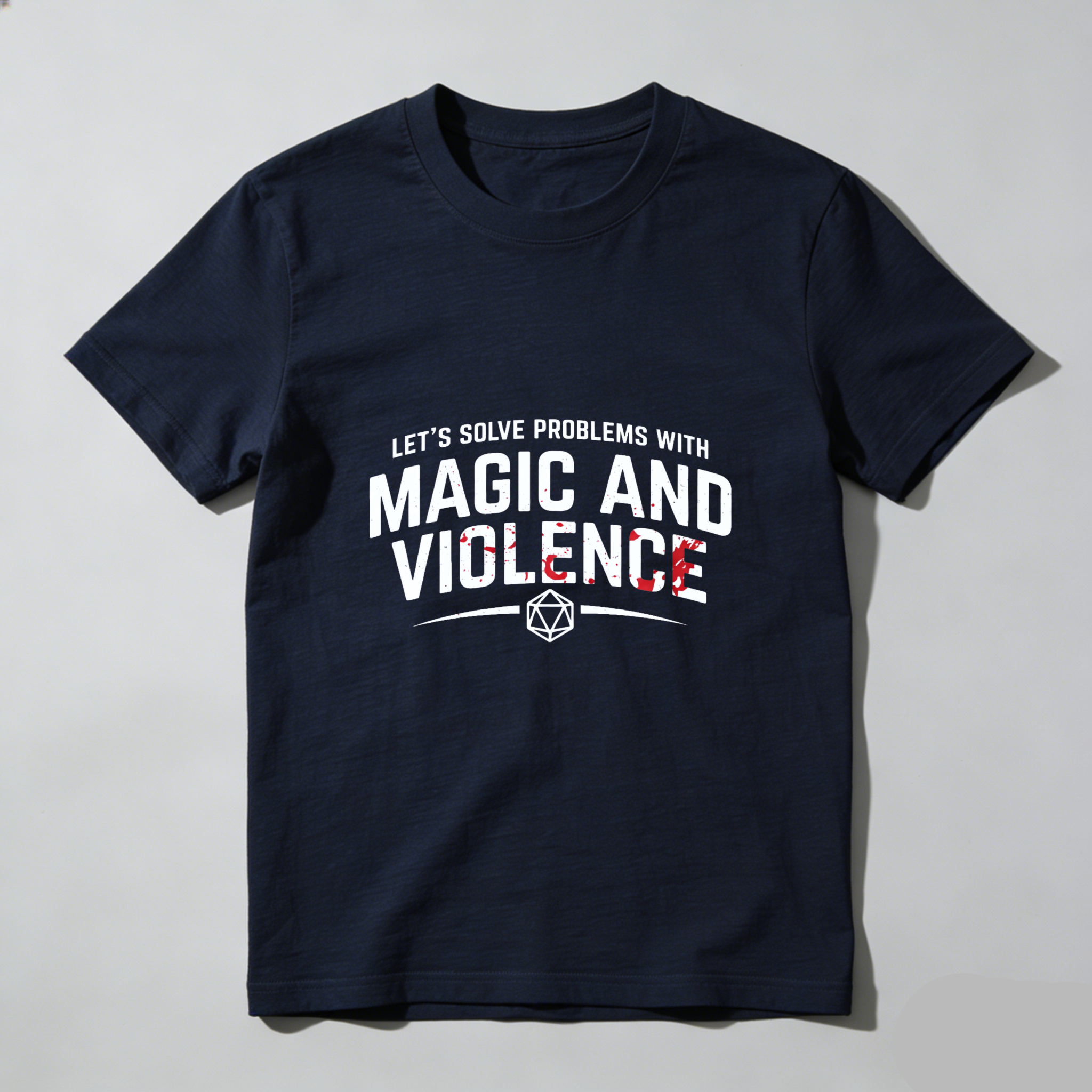 Dorawear Let Solve Problems With Magic And Violence Pure Cotton Short Sleeve T Shirt