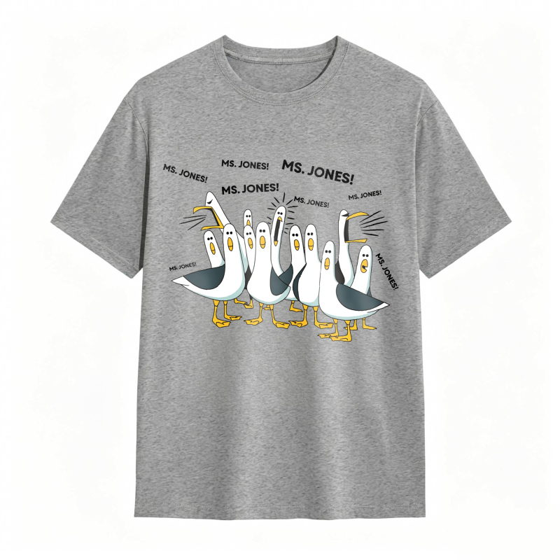 Dorawear™ Ducks Chasing Ms Jones tshirt 100% cotton