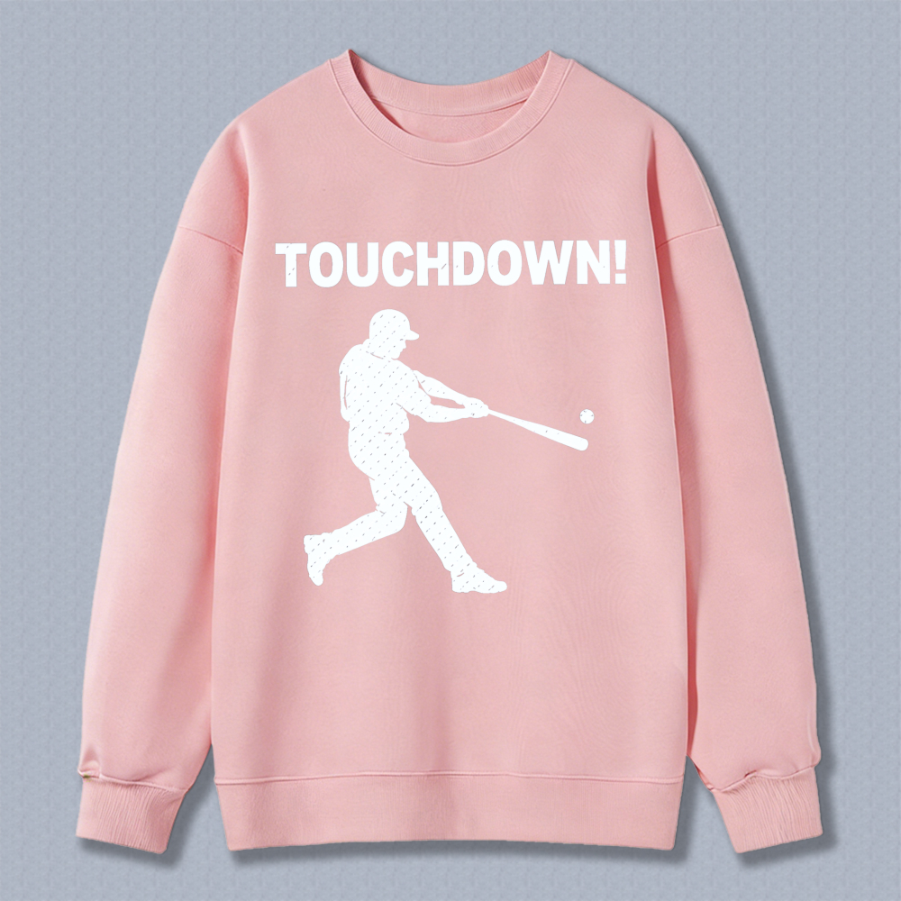 Dorawear™ Baseball Player Hitting Ball Touchdown Unisex Classic Sweatshirt