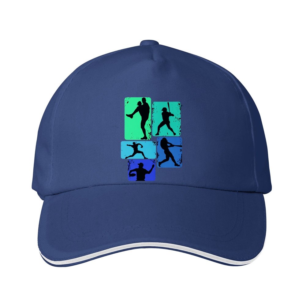 Dorawear™ Baseball Cap Soccer Player Silhouettes Sport Casual Wear