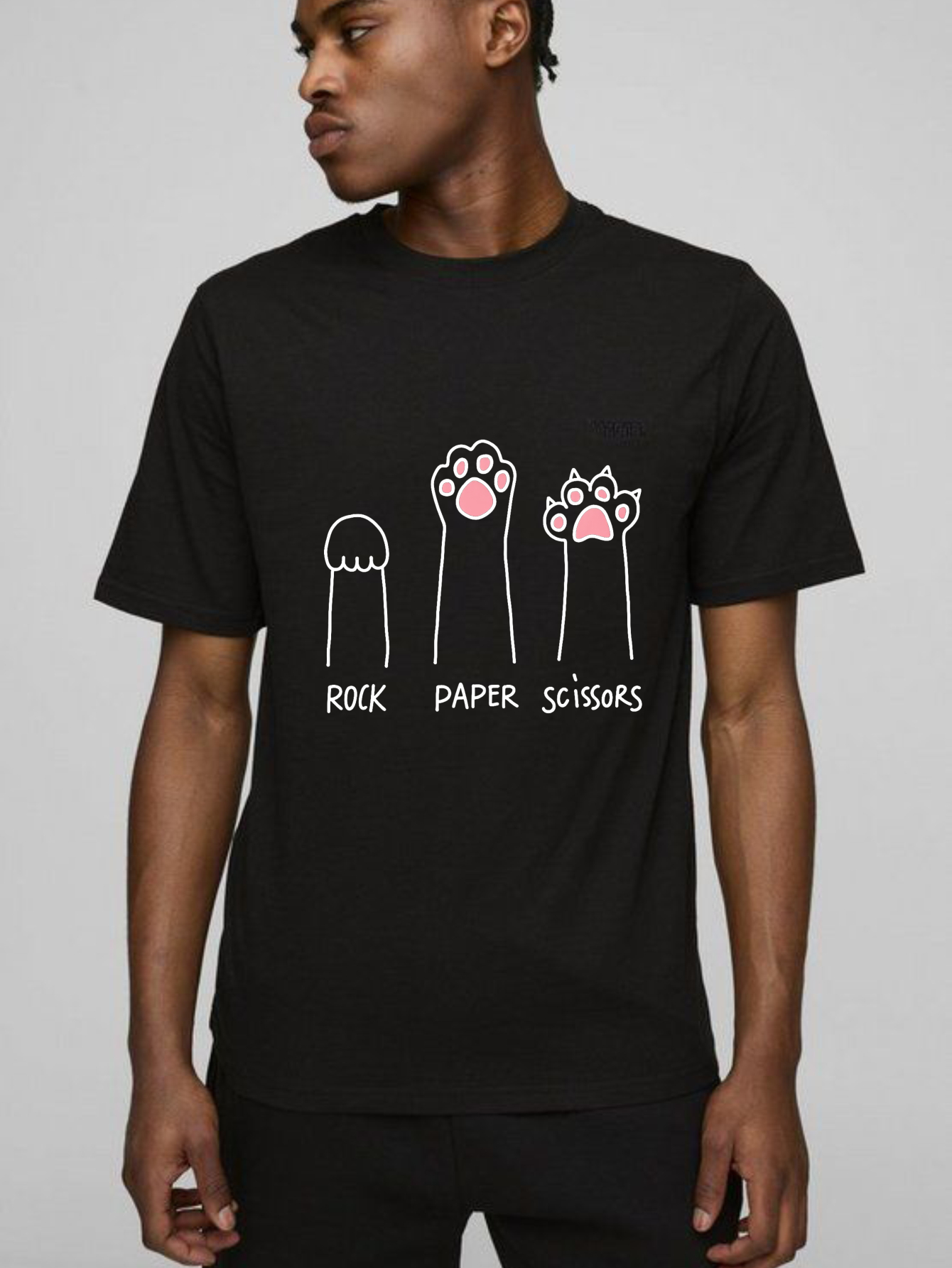 Dorawear Rock Paper Scissors Cat Paws T Shirt