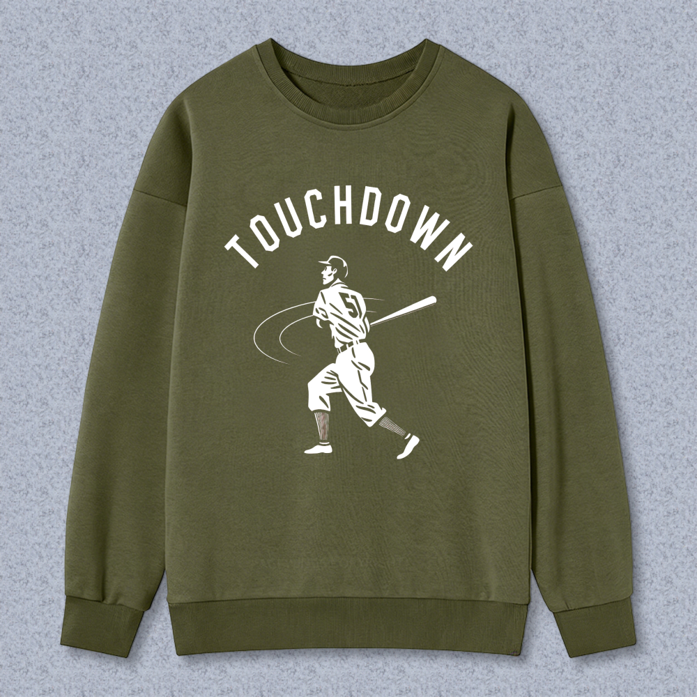 Dorawear™ Touchdown Baseball Player Graphic Unisex Classic Sweatshirt(1)