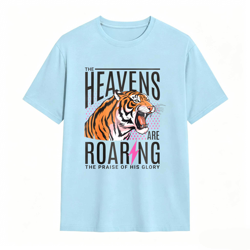 Dorawear™ Tiger Roaring With Heaven Praise Design Unisex Classic T-shirt
