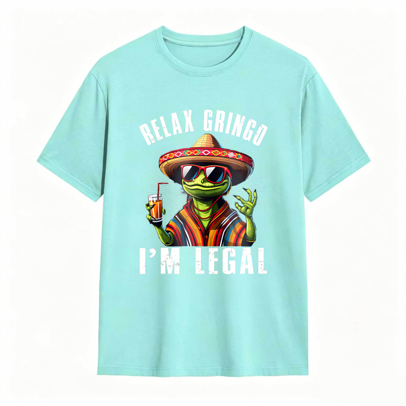 Dorawear™ Relax Gringo I M Legal Frog With Sombrero And Beer Unisex Classic T-shirt