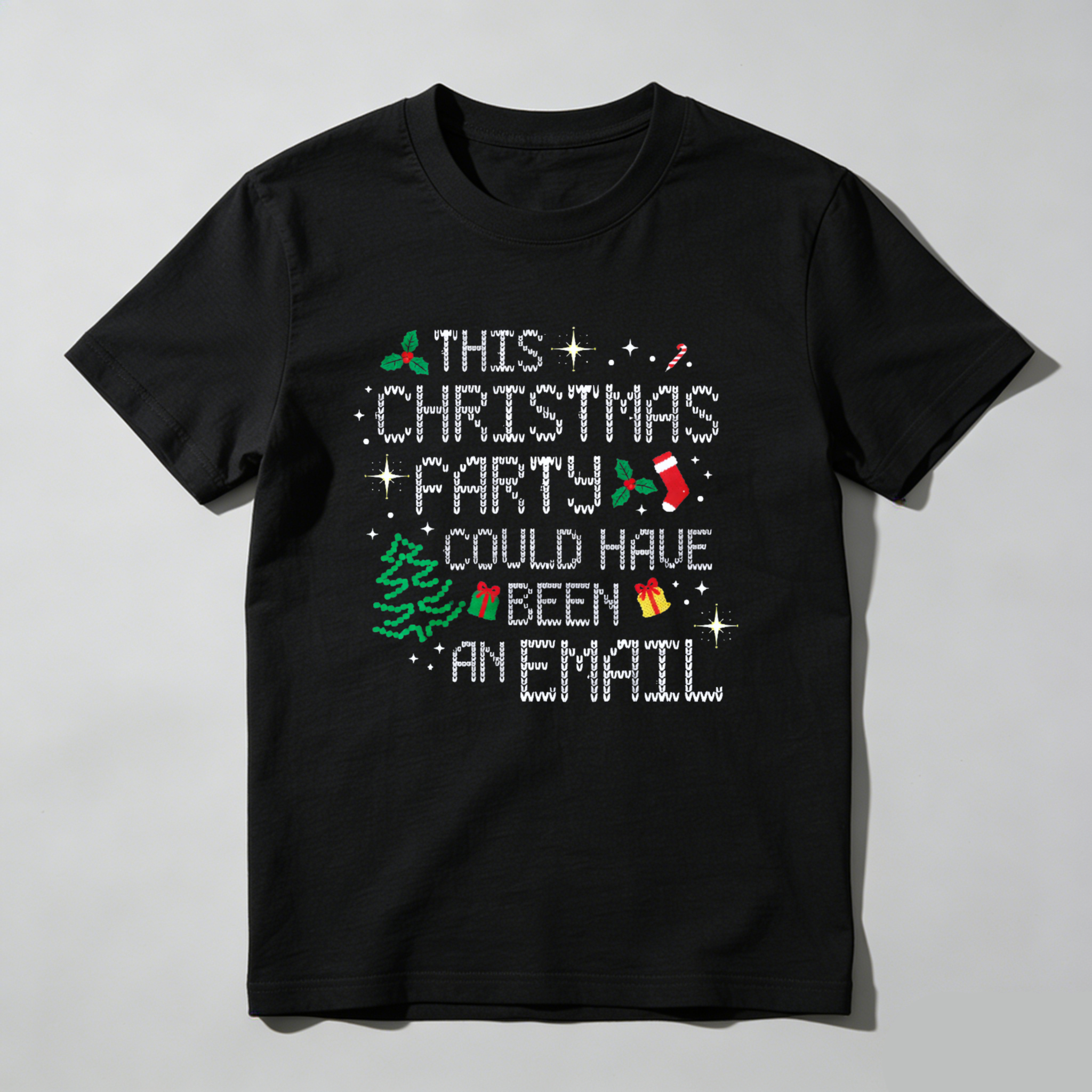 Dorawear™ This Christmas Party Could Have Been An Email Pure Cotton Short Sleeve T-Shirt-Dorawear