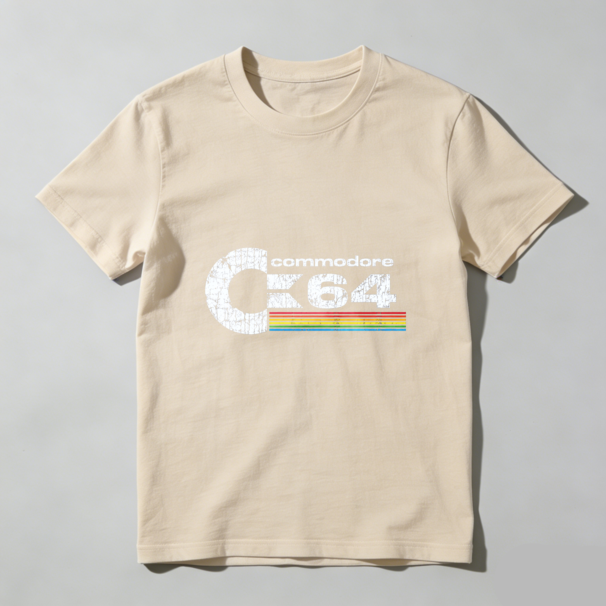 Dorawear™ Commodore C64 Retro Logo Pure Cotton Short Sleeve T Shirt-Dorawear