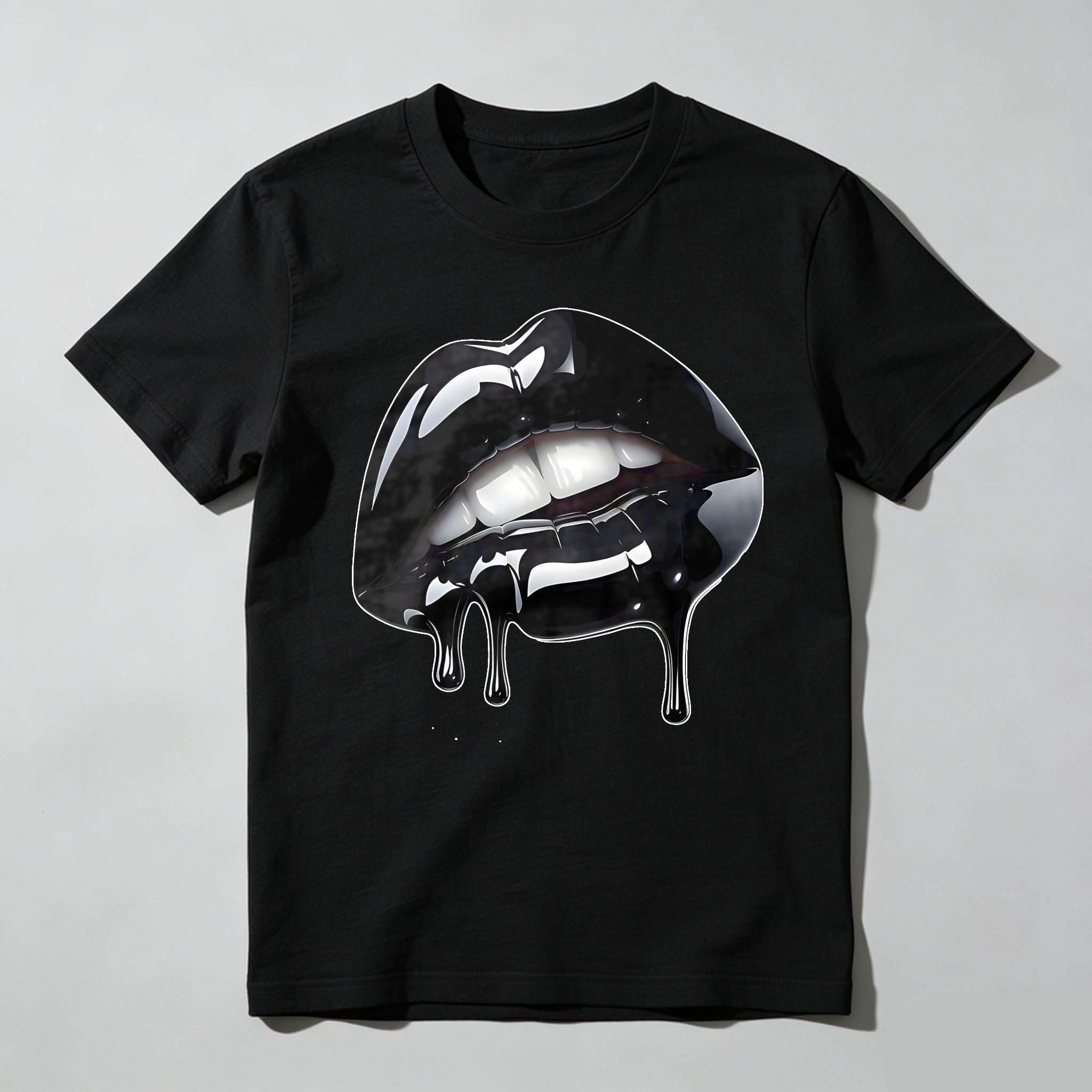 Glossy Lips With Dripping Effect T-shirt
