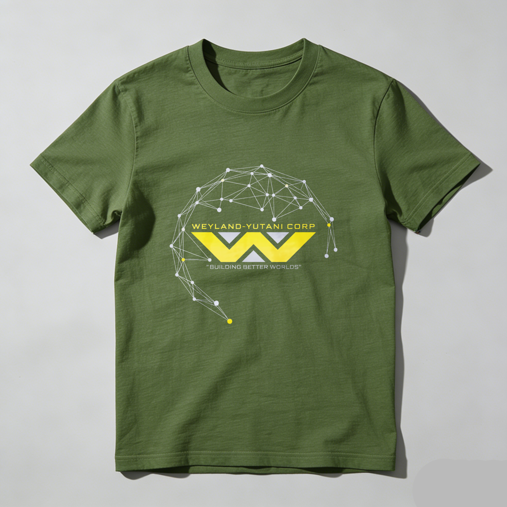Dorawear™ Weyland Yutani Corp Logo Design Pure Cotton Short Sleeve T-Shirt-Dorawear