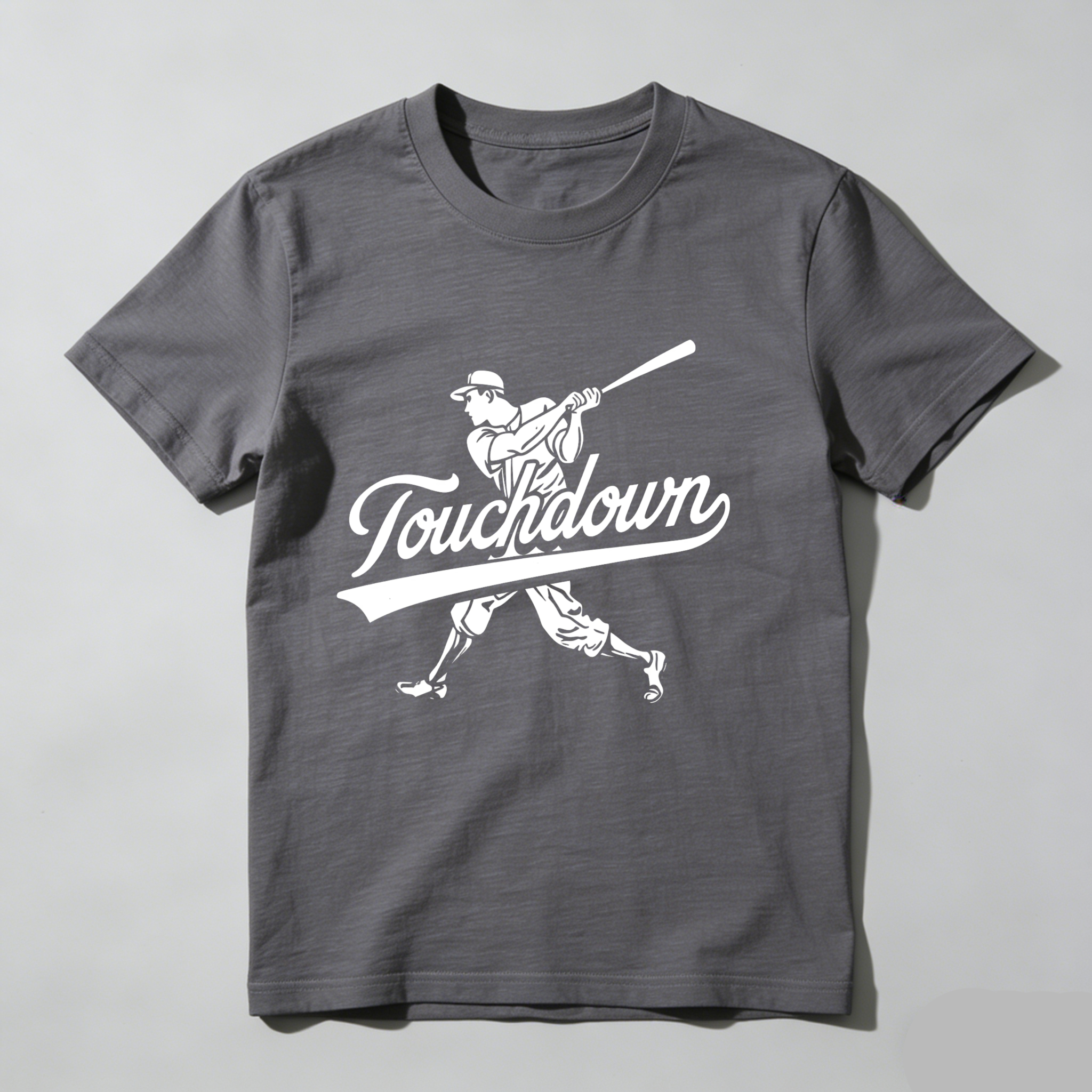 Dorawear™ Touchdown Baseball Player Swing Design  T Shirt