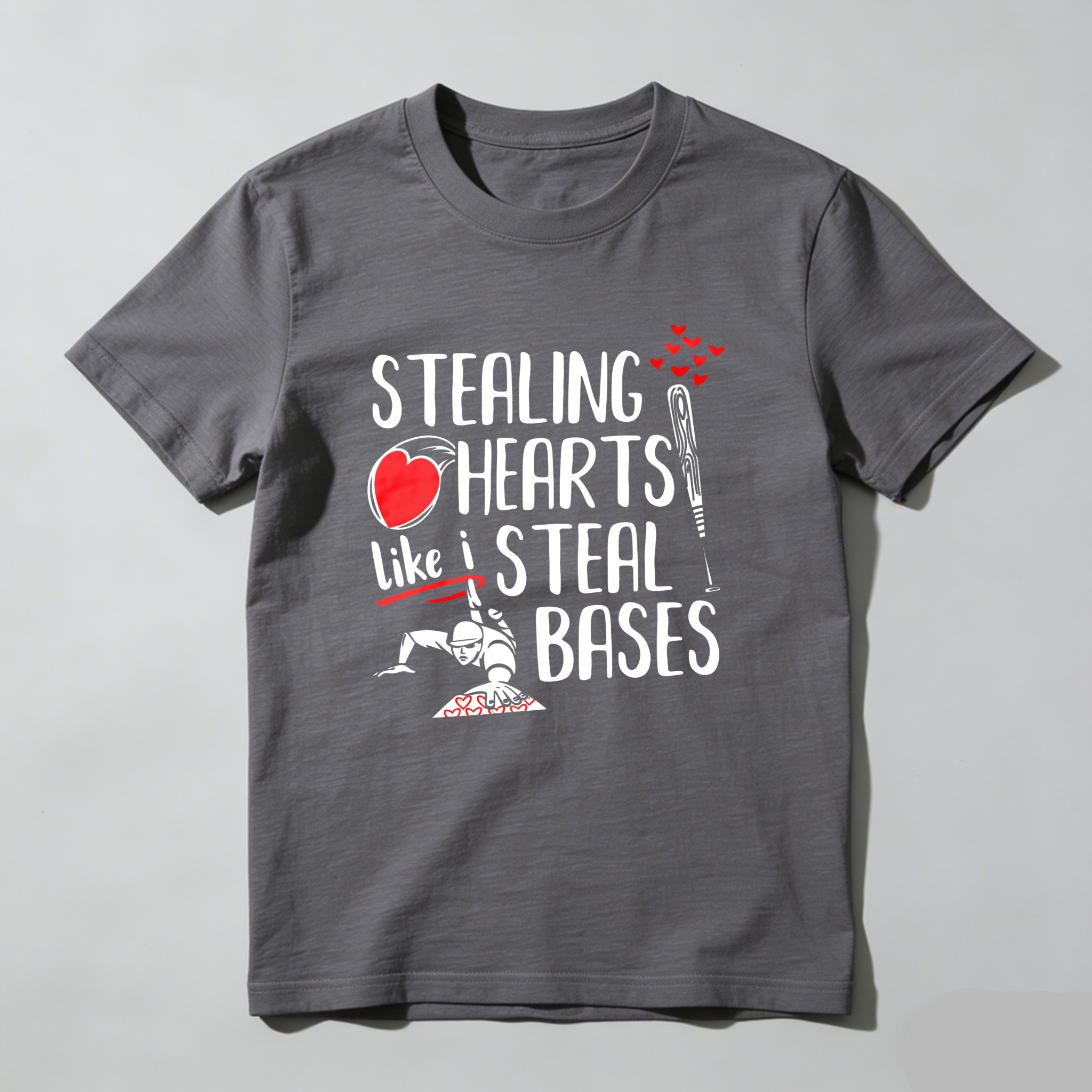 Dorawear™ Stealing Hearts Like I Steal Bases  T Shirt-Dorawear