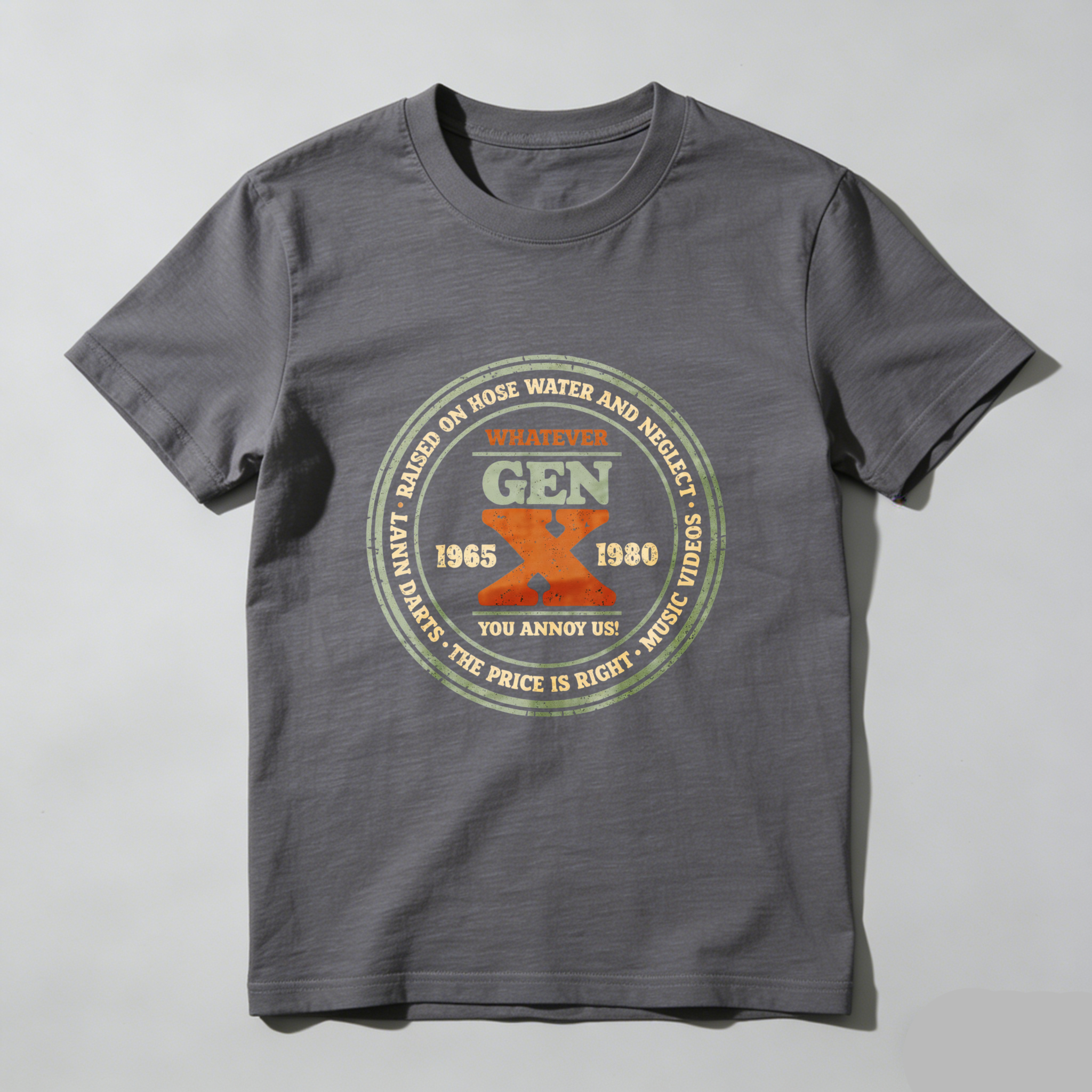 Dorawear™ Gen X Whatever You Annoy Us Pure Cotton Short Sleeve T-Shirt-Dorawear