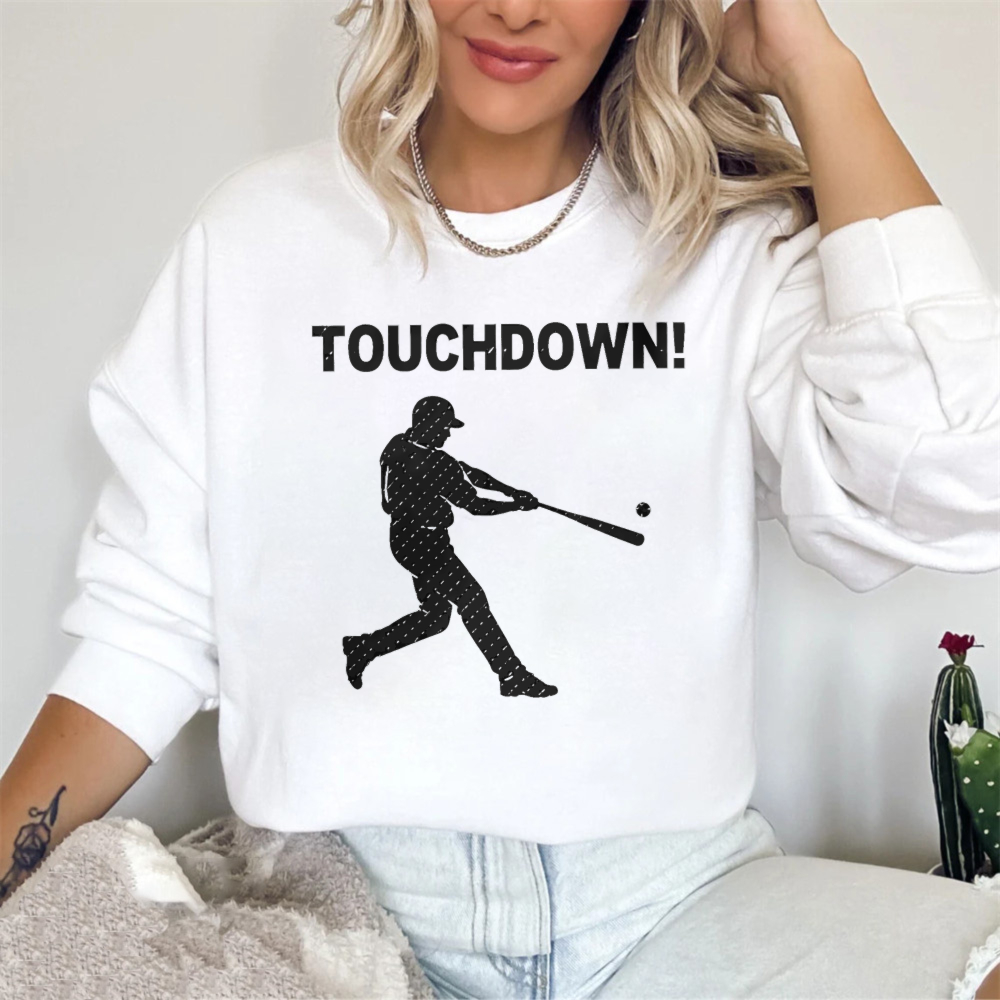 Dorawear™ Baseball Player Hitting Ball Touchdown Unisex Classic Sweatshirt