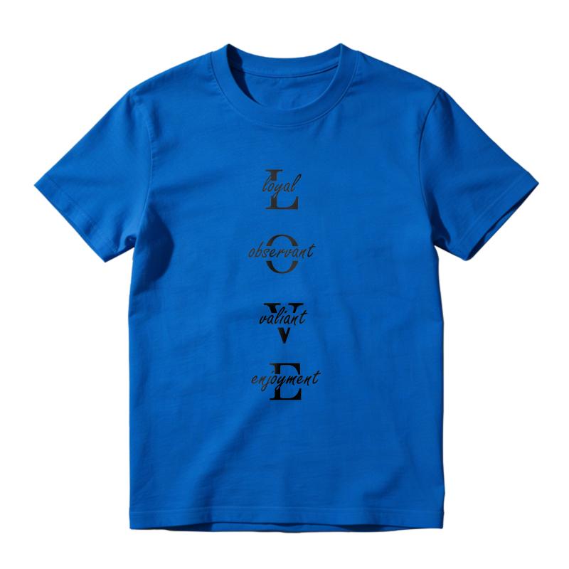 Dorawear™ Love Acrostic Loyal Observant Valiant Engagement Unisex Classic T-shirt