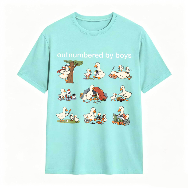 Dorawear™Duck Family With Babies And Tree Pattern Unisex Classic T-shirt