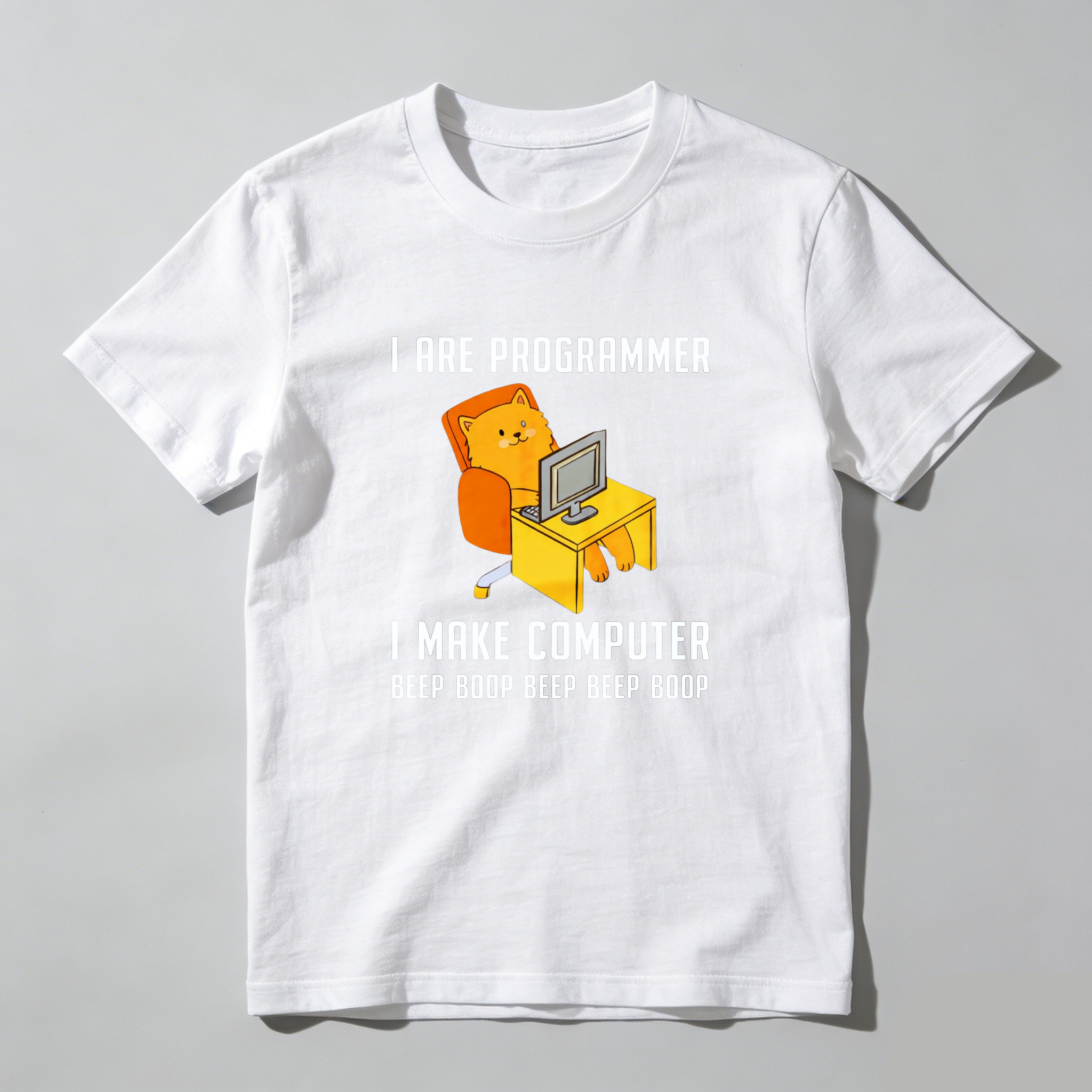 Dorawear I Are Programmer I Make Computer Beep Boop Beep Boop Pure Cotton Short Sleeve T Shirt