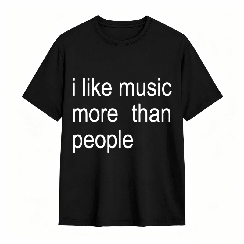 Dorawear™ I Like Music More Than People Unisex Classic T-shirt