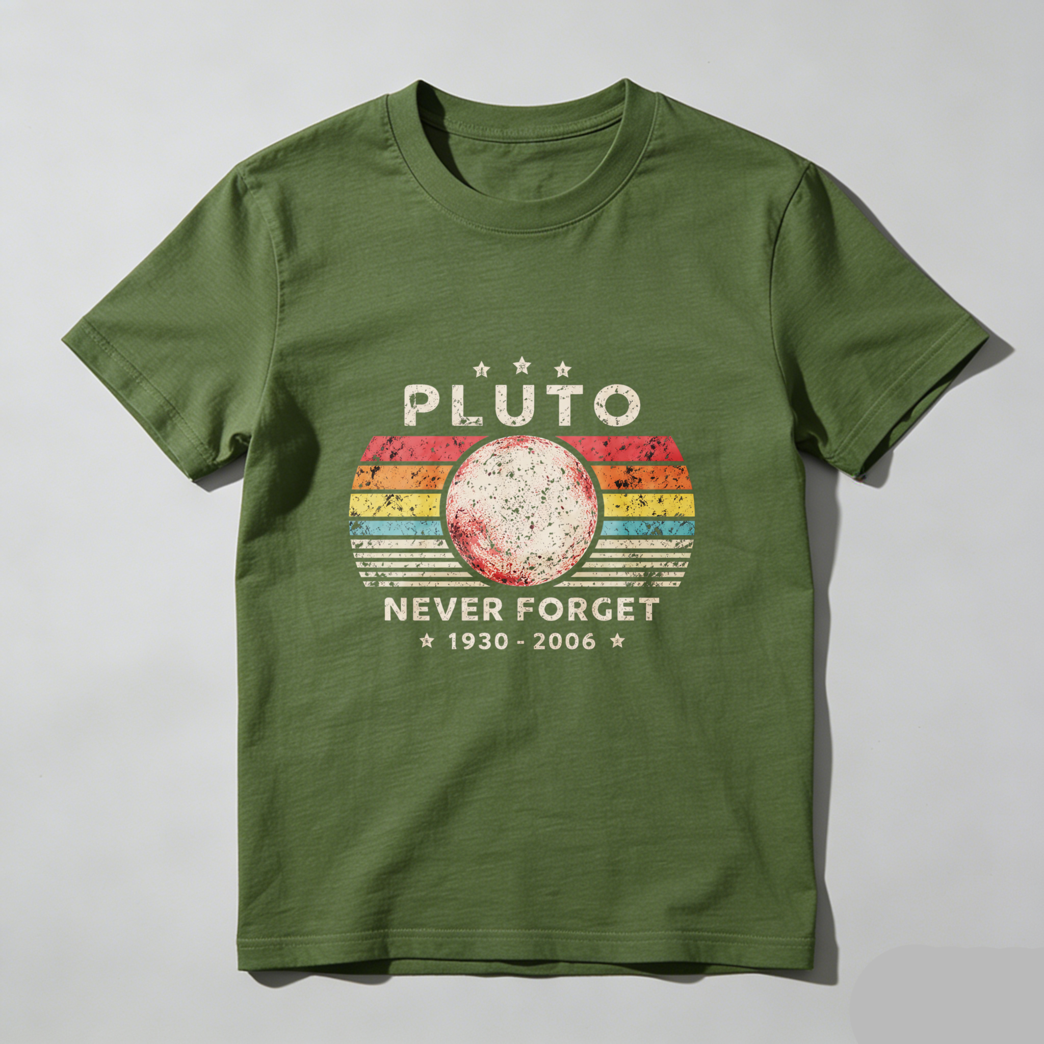 Dorawear™ Pluto Never Forget 1930 2006 Pure Cotton Short Sleeve T Shirt-Dorawear