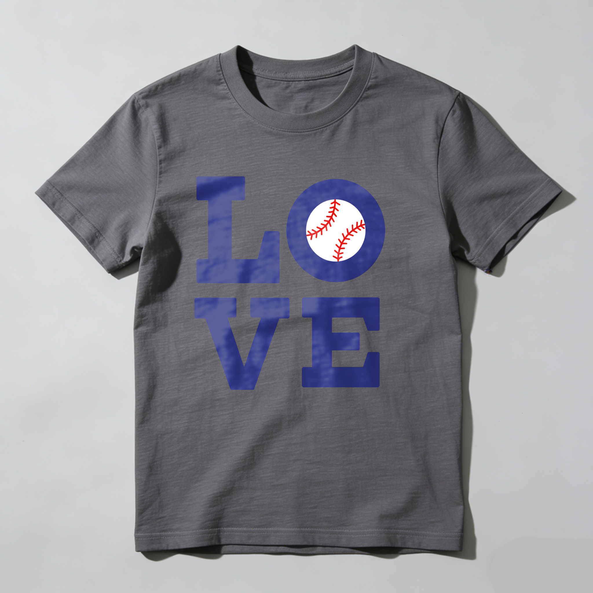 Dorawear™Love Baseball Design On Black Shirt T Shirt