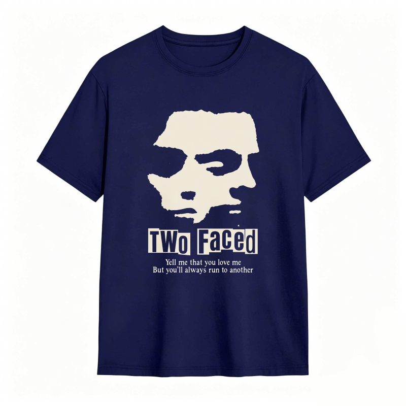 Dorawear™Two Faced Skull Design With Quote Unisex Classic T-shirt