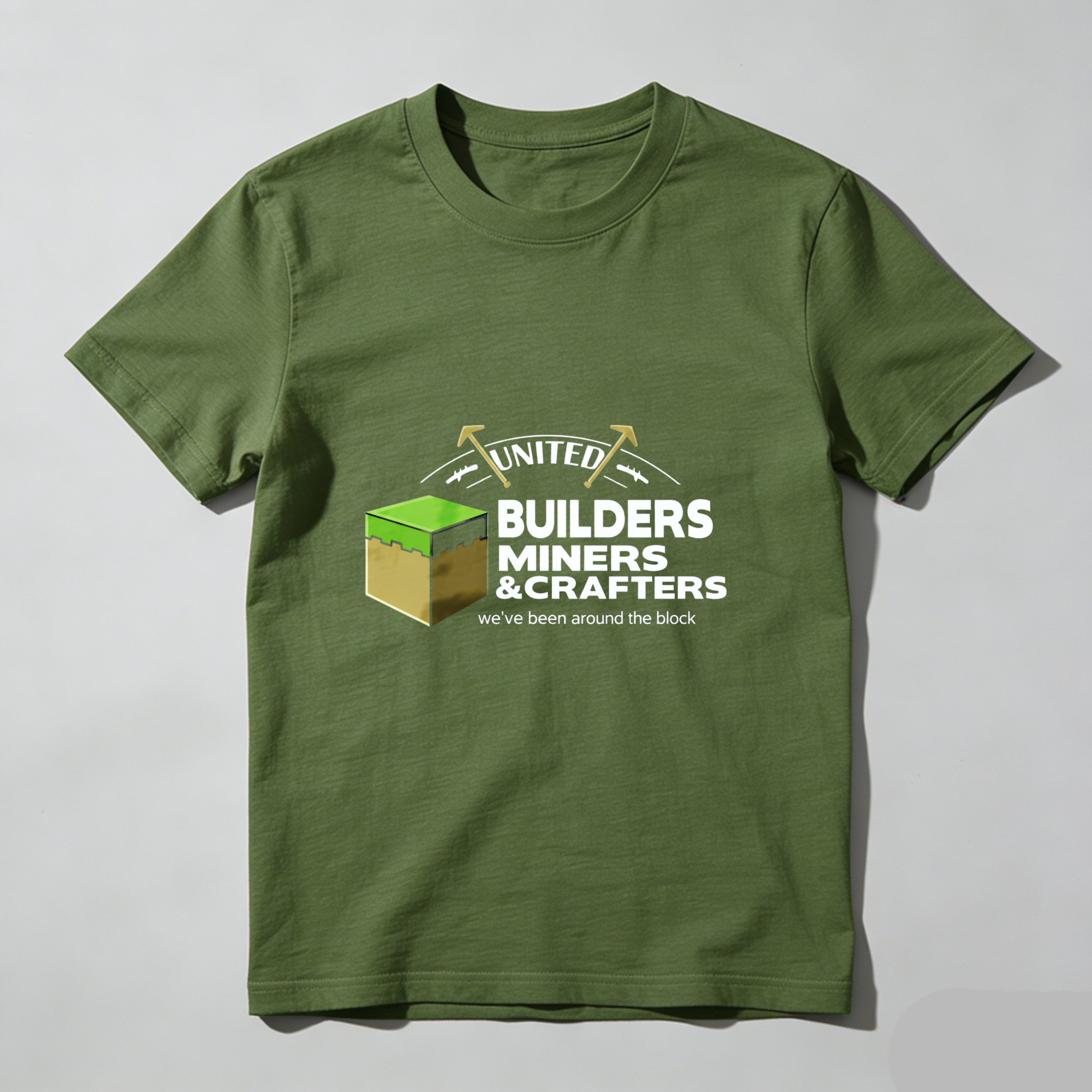 Dorawear™ United Builders Miners Crafters Pure Cotton Short Sleeve T Shirt-Dorawear