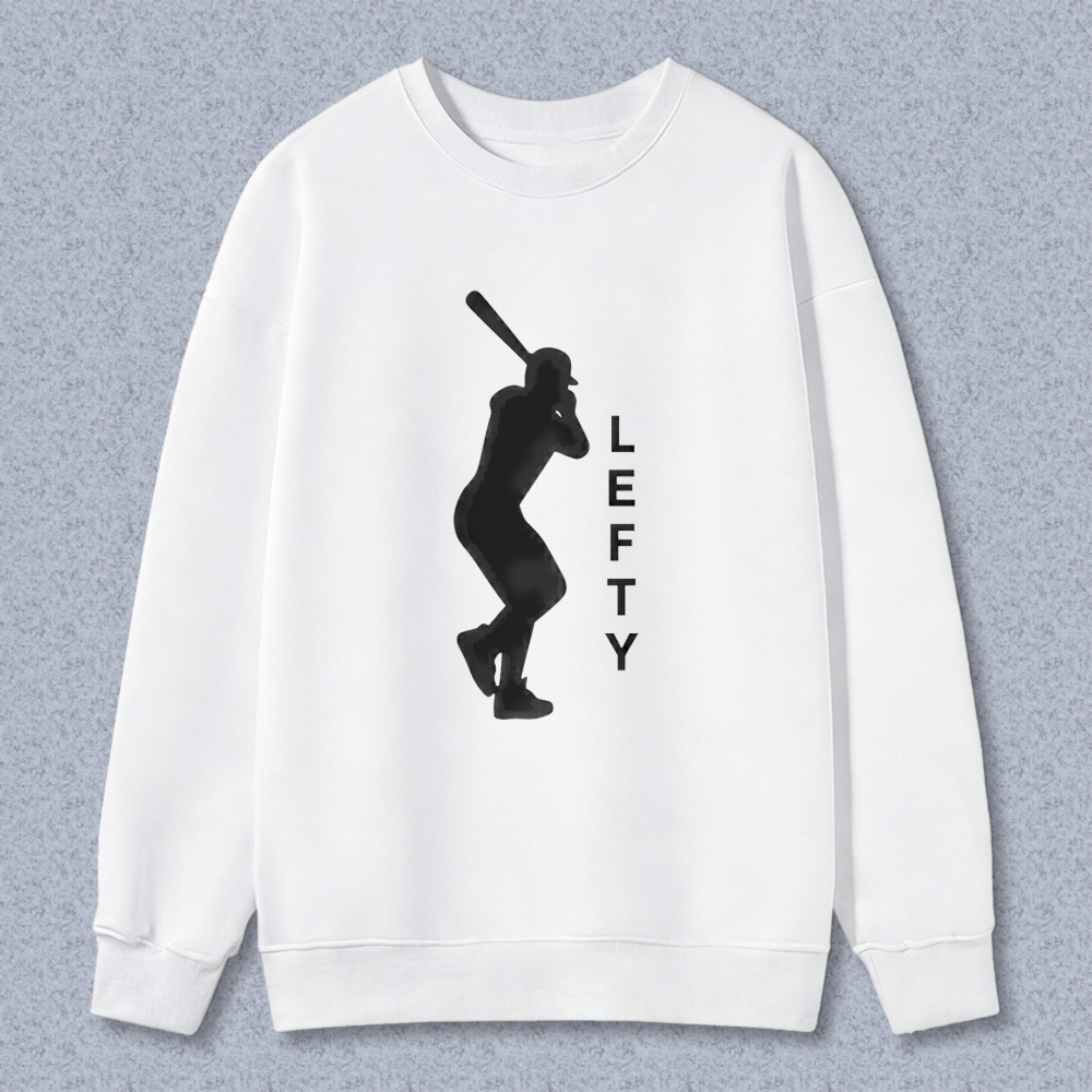 Dorawear™ Baseball Player Lefty Silhouette Unisex Classic Sweatshirt