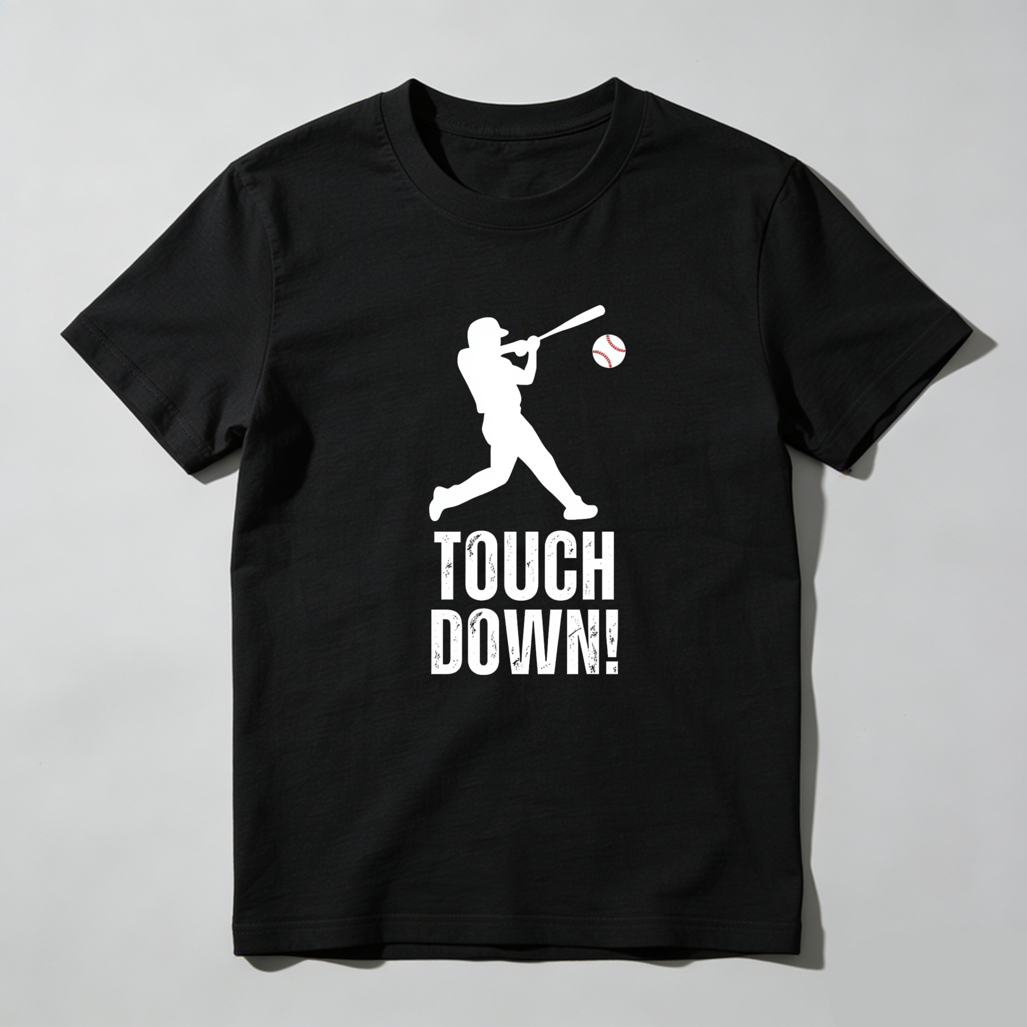Dorawear™ Baseball Player Swinging Bat Touch Down T Shirt