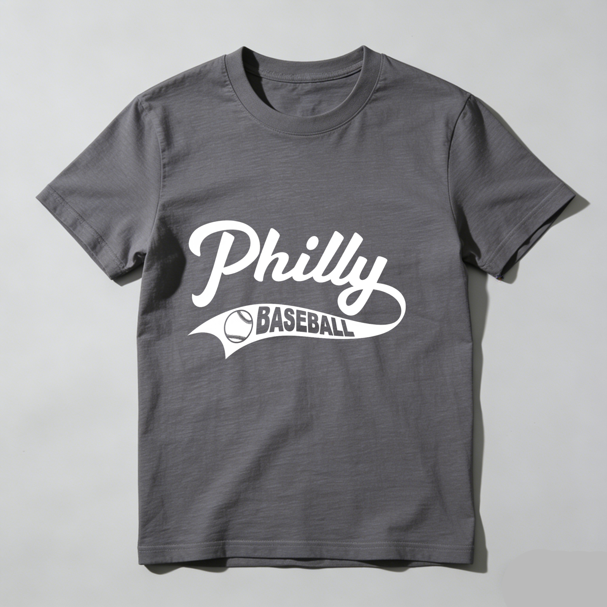 Dorawear™ Philly Baseball Logo Design Print T Shirt