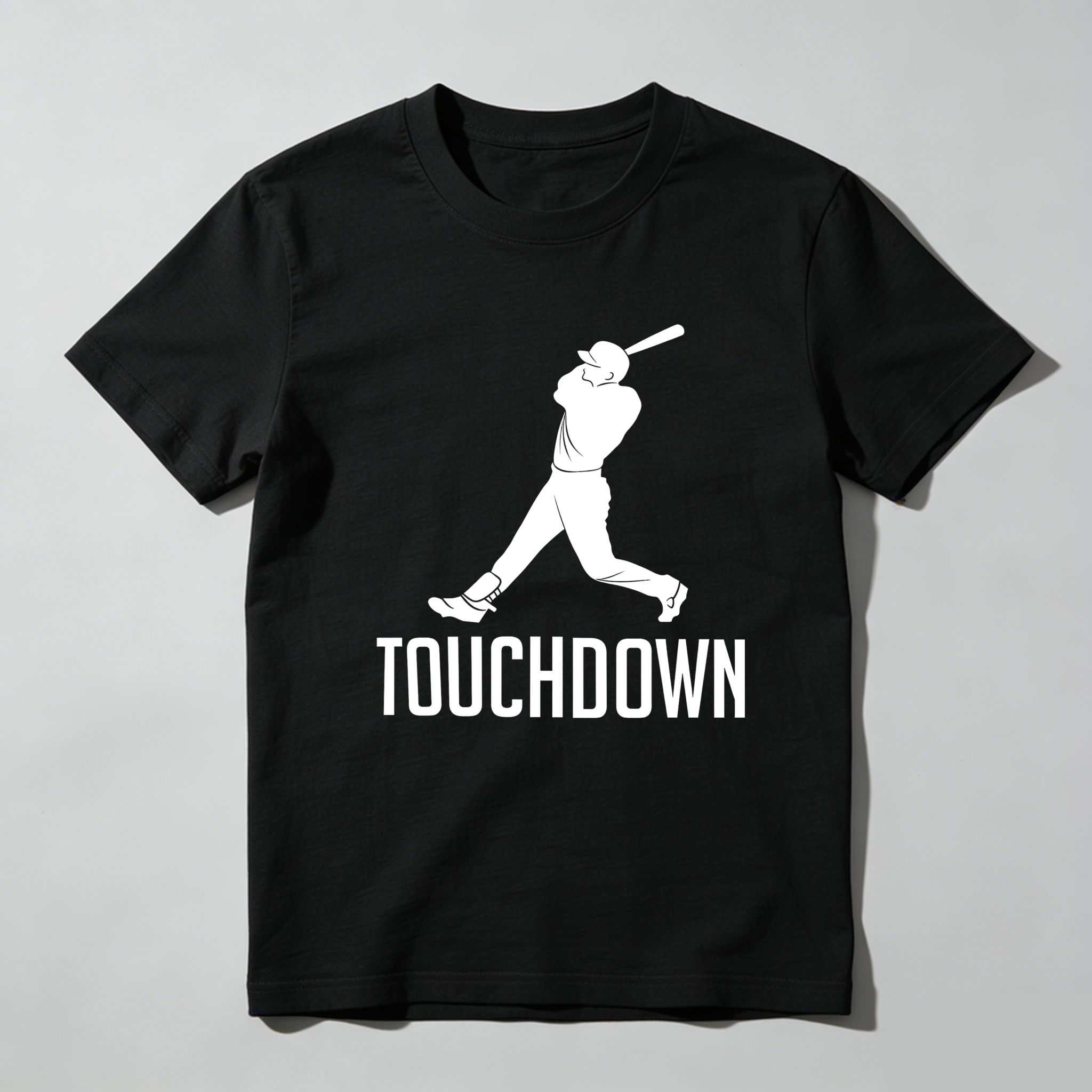 Dorawear™ Baseball Player Swinging Bat Touchdown  T Shirt