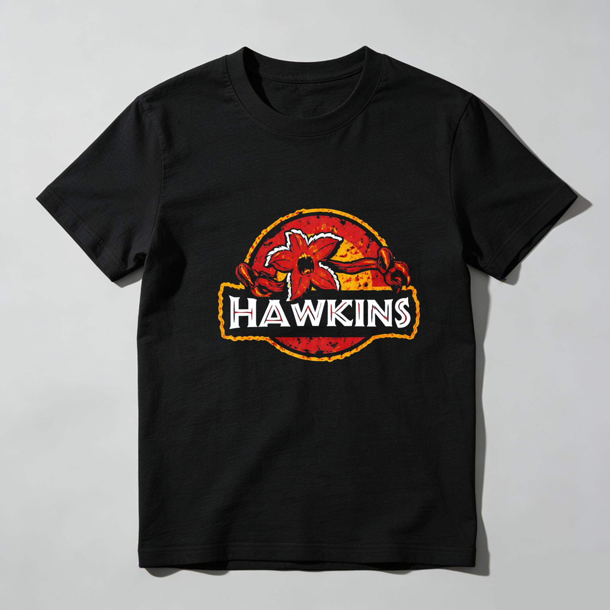 Dorawear™ Hawkins Logo Design Pure Cotton Short Sleeve T Shirt-Dorawear