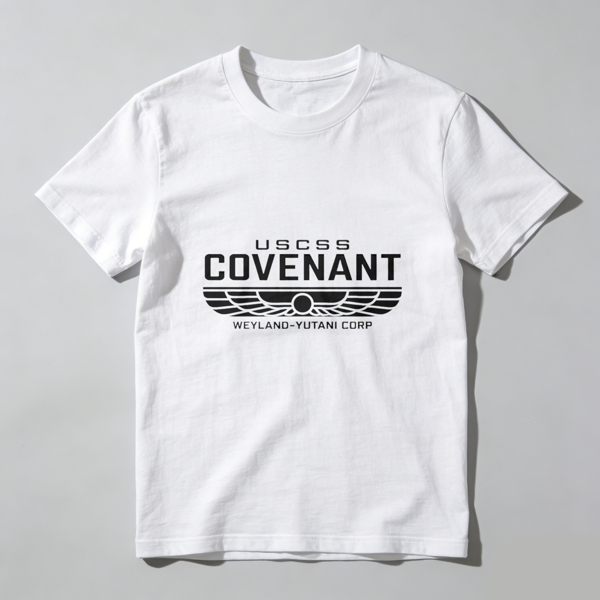 Dorawear™ Ussss Covenant Weyland Yutani Corp Pure Cotton Short Sleeve T Shirt-Dorawear