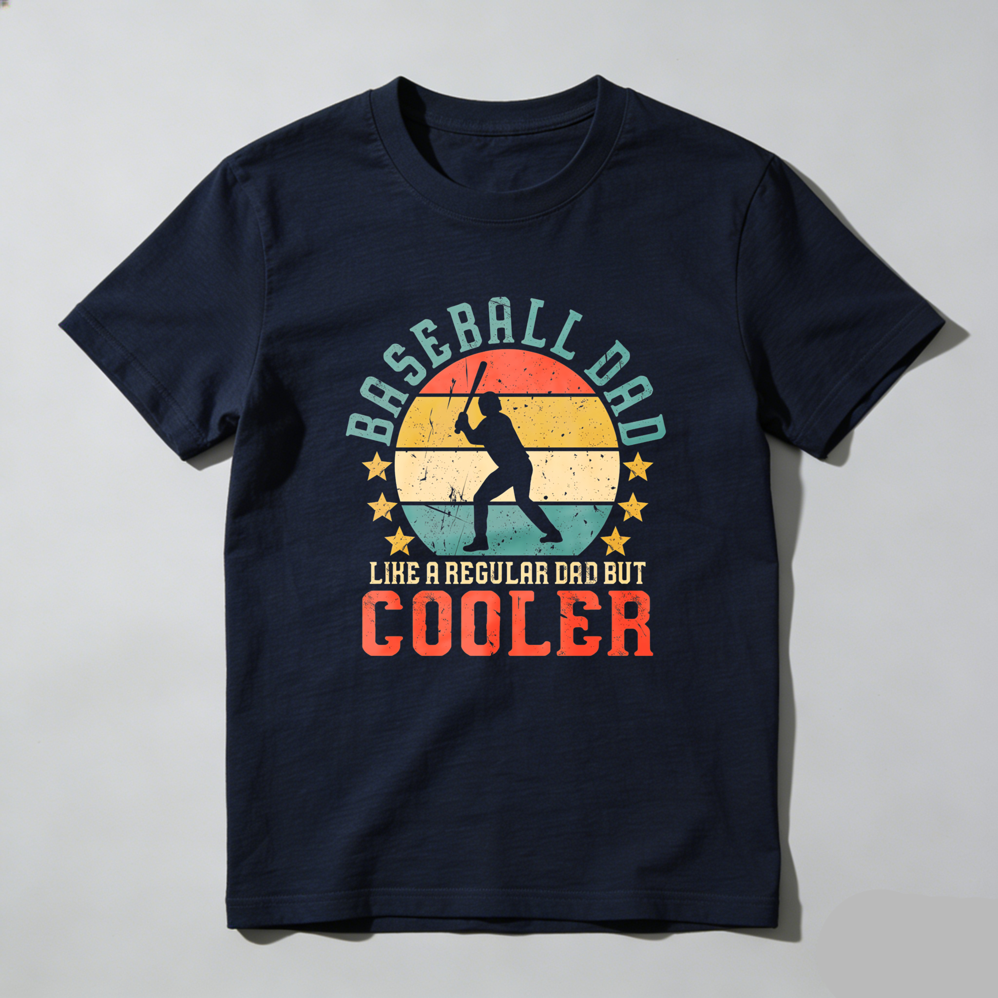 Dorawear™ Baseball Dad Like A Regular Dad But Cooler  T Shirt-Dorawear