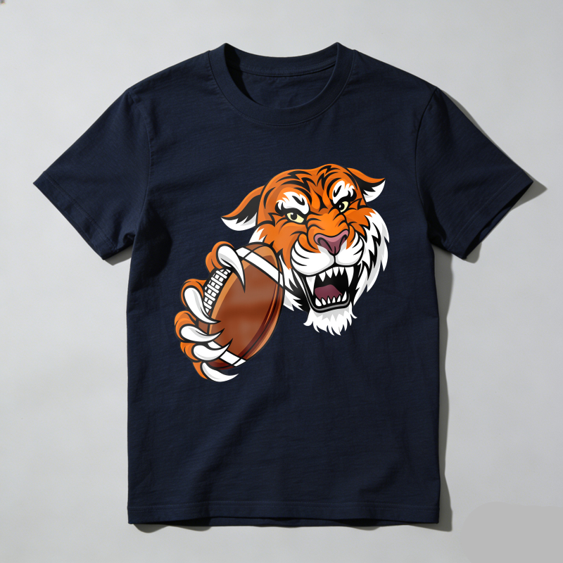 Dorawear™ Tiger Holding Football With Claws T Shirt