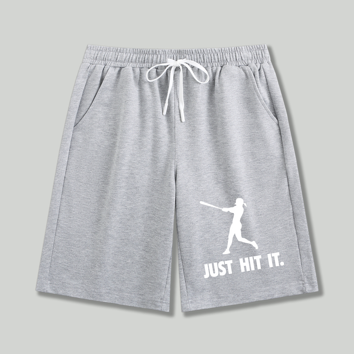 Dorawear™ Baseball Player Silhouette Just Hit It Shorts-Dorawear