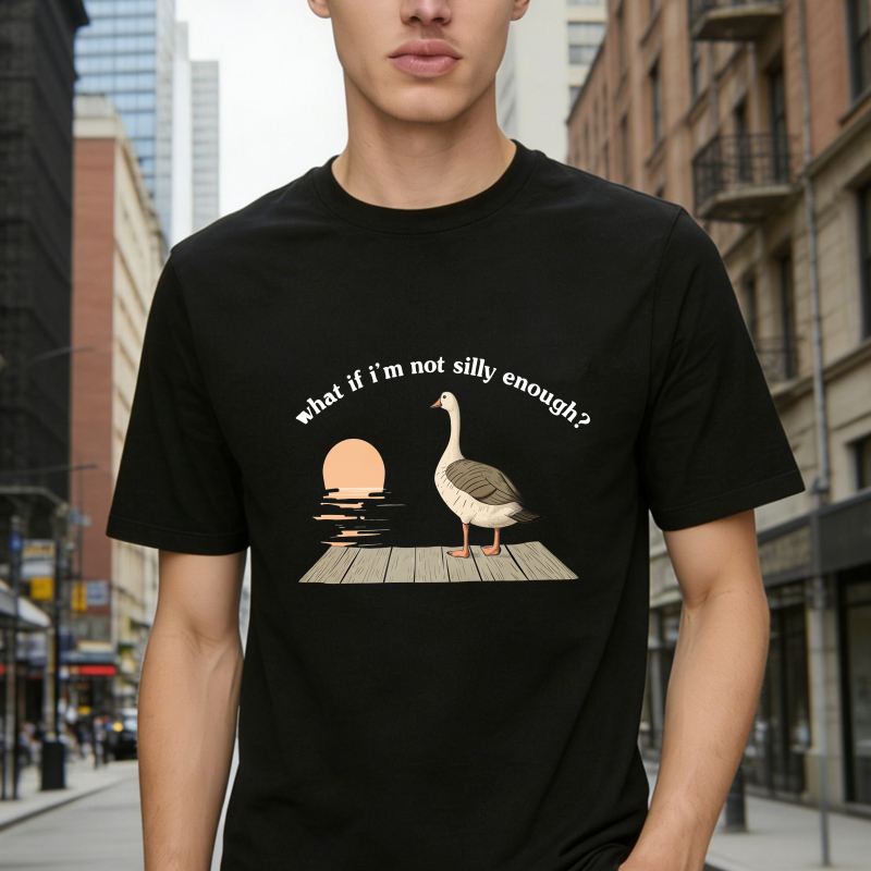 Duck Sunset Quote What If I M Not Silly Enough Unisex Classic T-shirt