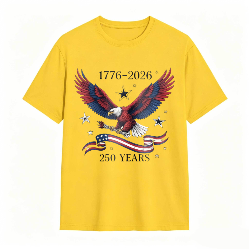 Dorawear™   American Eagle With Stars And Stripes 1776 2026 250 Years Independence Day T-shirt