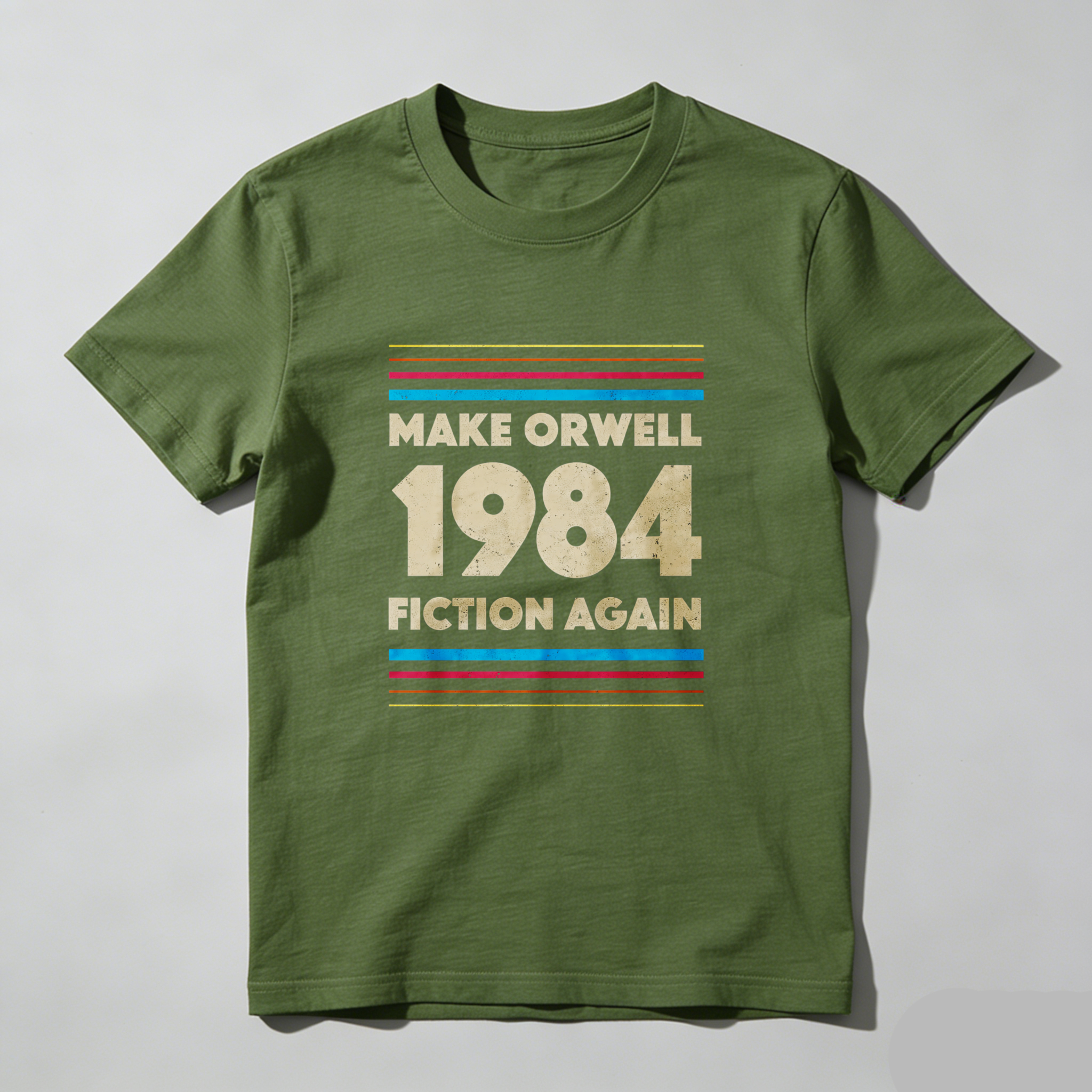 Dorawear™ Make Orwell 1984 Fiction Again Pure Cotton Short Sleeve T Shirt-Dorawear