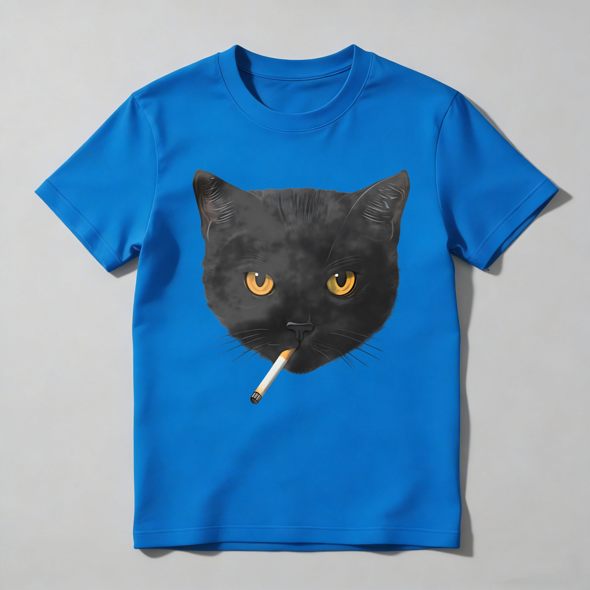 Dorawear™ Black Cat With Cigarette In Mouth T Shirt