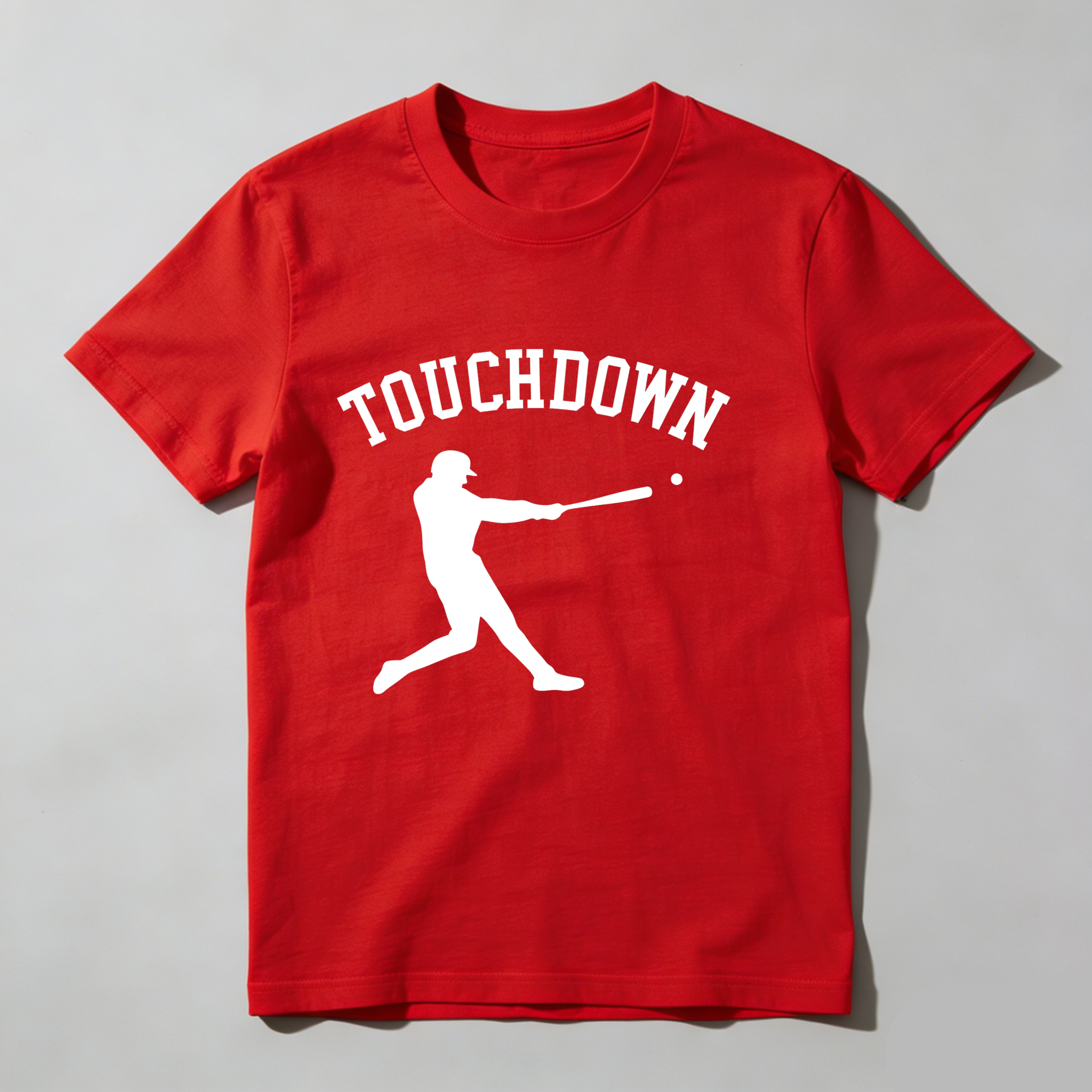 Dorawear™ Touchdown Baseball Player Swing Action T Shirt