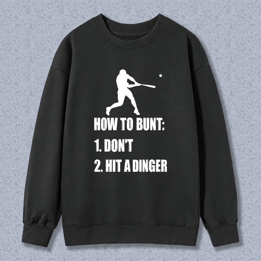 Dorawear™ Baseball Bunt Humor Graphic Unisex Classic Sweatshirt(1)