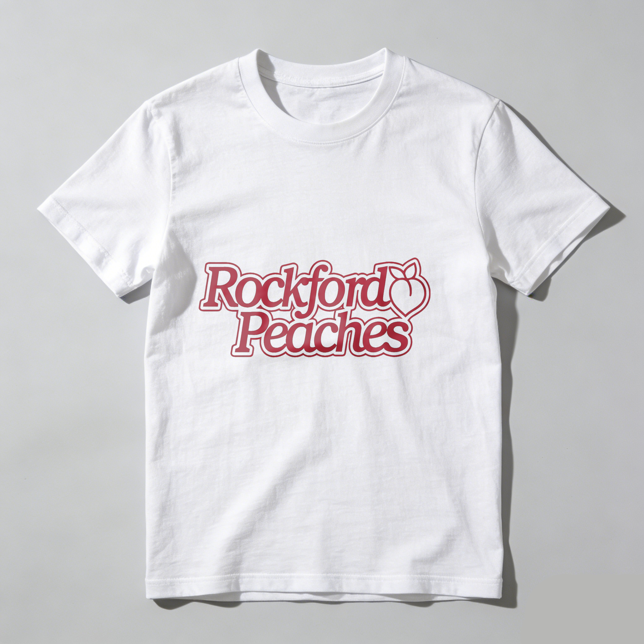 Dorawear™Rockford Peaches Logo Design T Shirt