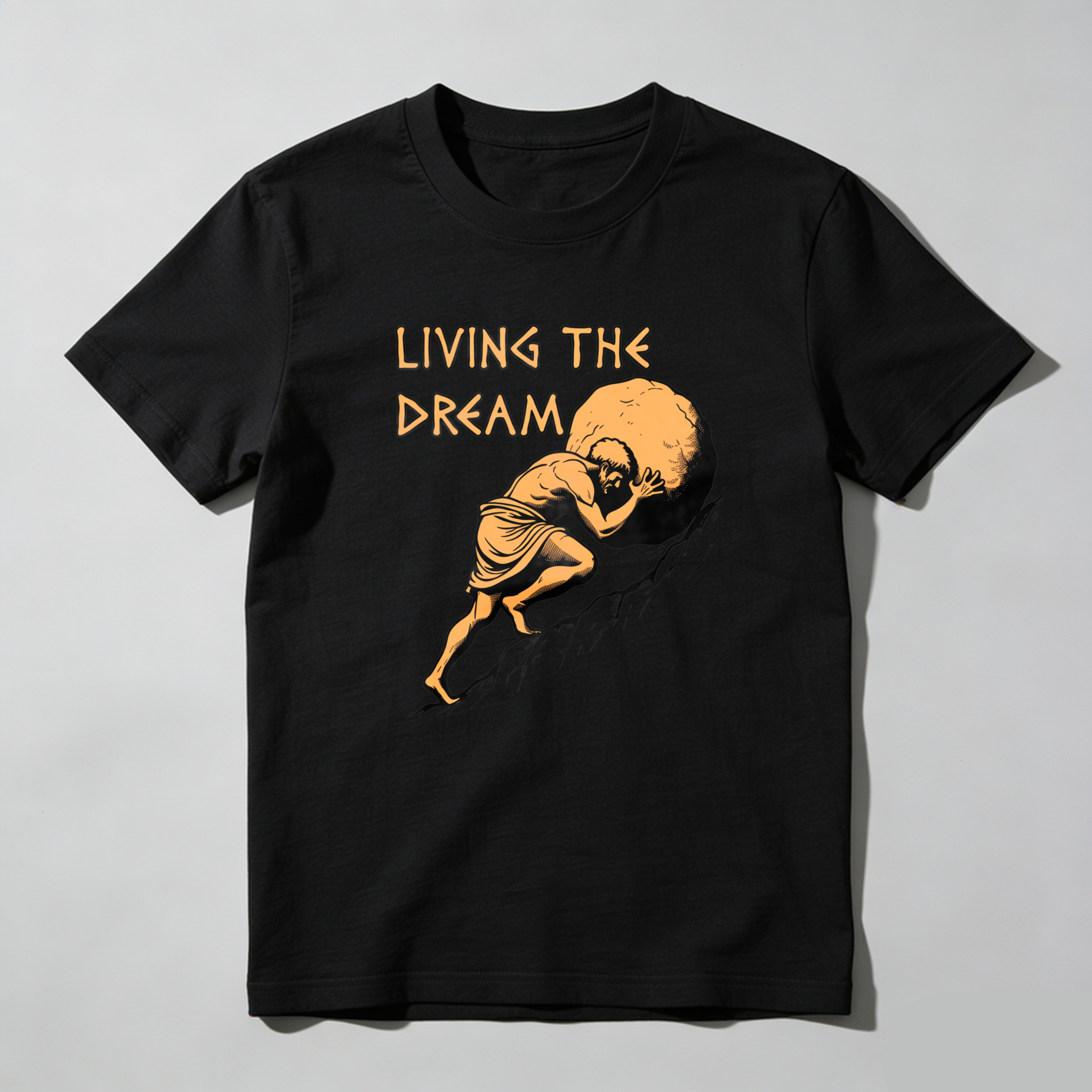 Dorawear Living The Dream Man Carrying Rock T Shirt