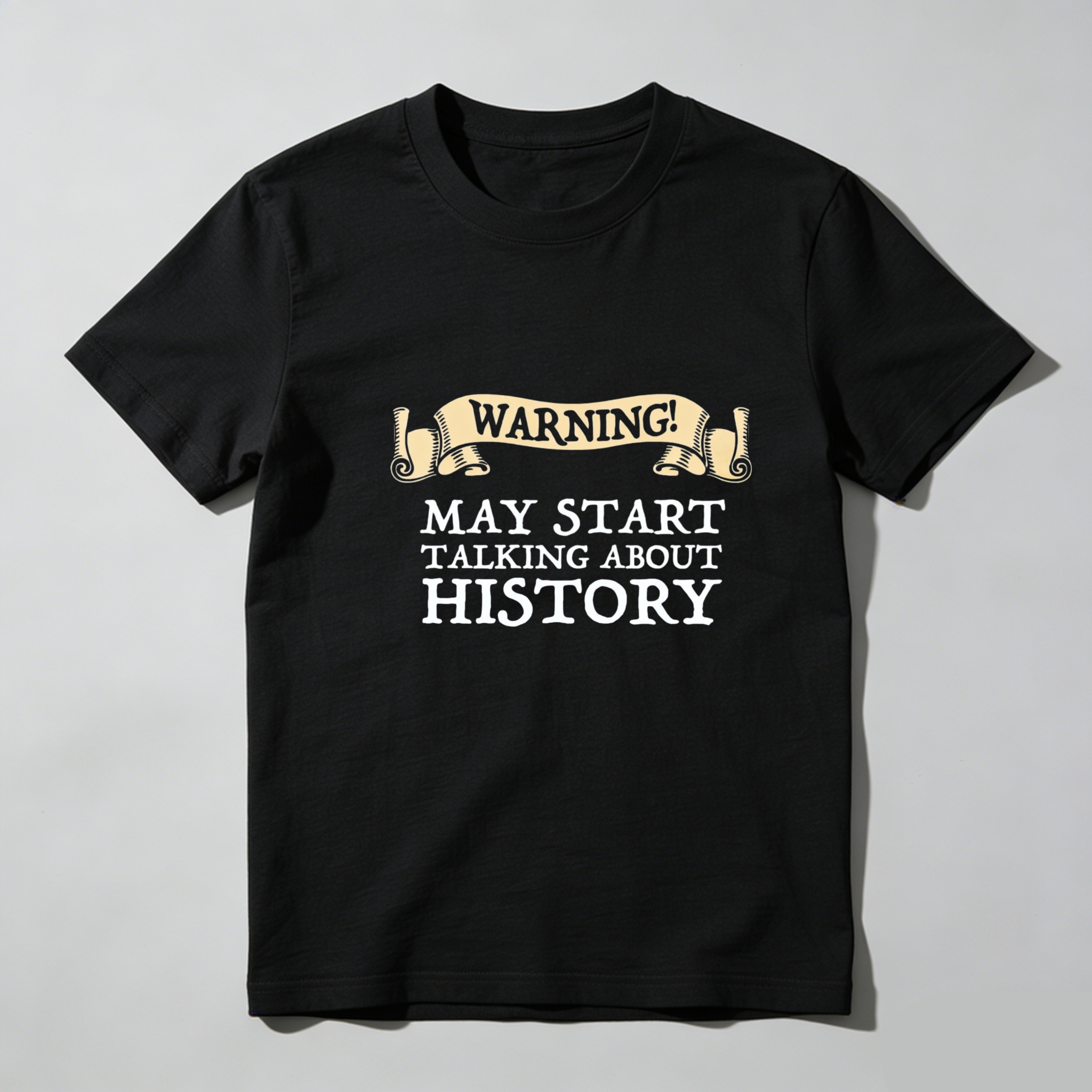 Dorawear Warning May Start Talking About History Pure Cotton Short Sleeve T Shirt