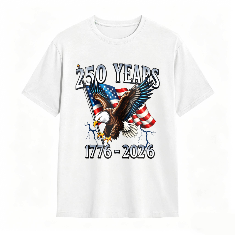 Dorawear™ 250 Years American Eagle Flag 1776 2026 Unisex Classic T-shirt