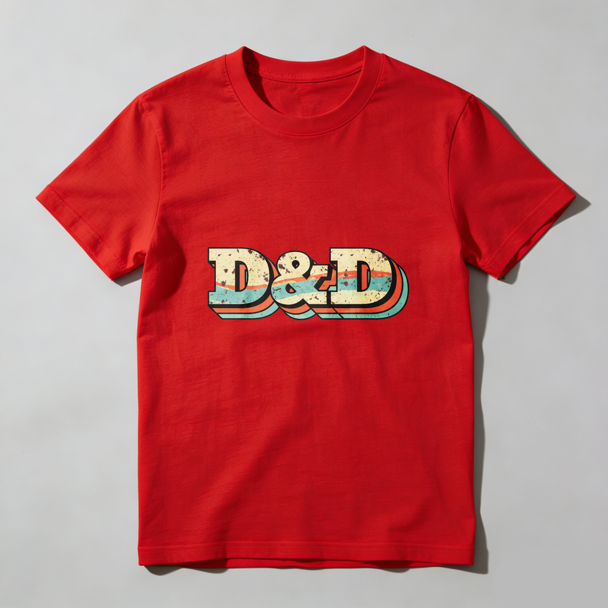 Dorawear Dungeons And Dragons Logo Vintage Style Pure Cotton Short Sleeve T Shirt